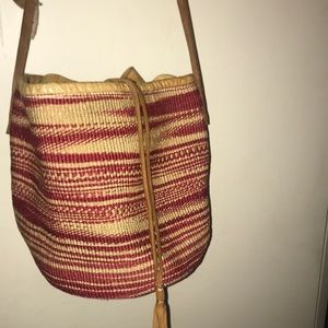 Bohemian Red, and brown bag/purse